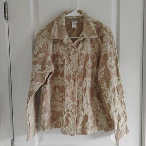 Coldwater Creek Vintage Women's Tan Jacket Size M